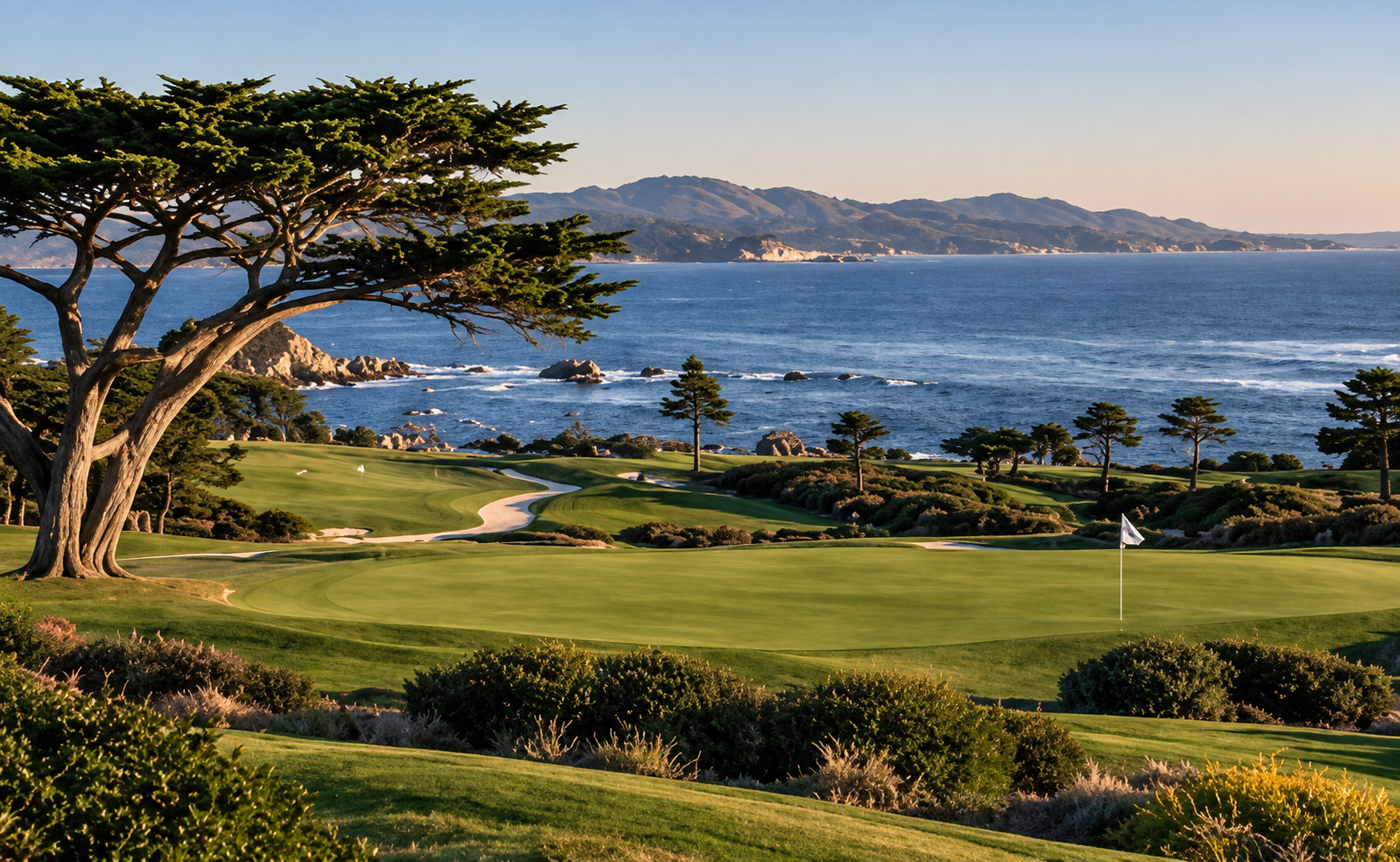 Scenic golf course on the Monterey Peninsula